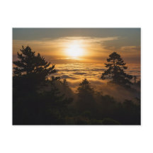 Wolkenmeer mit Sonnenuntergang