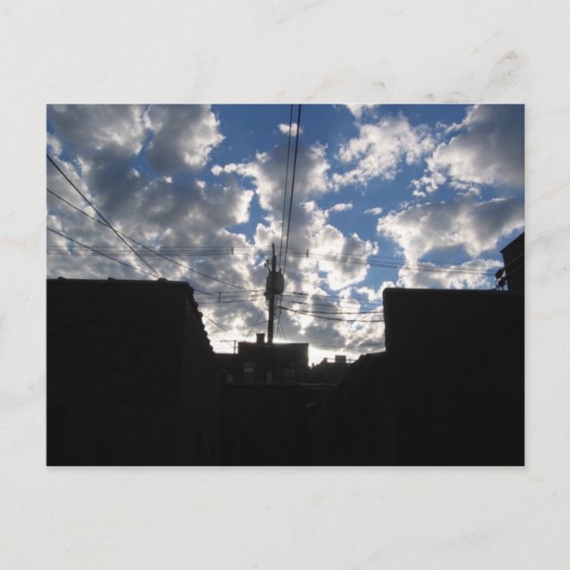 Wolkenmord Postkarte (Vorderseite)