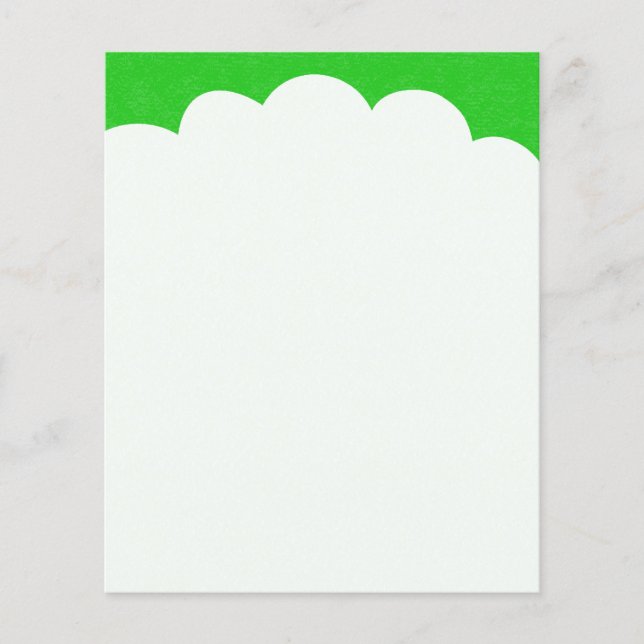 Wolkenoberflächen - Grün Flyer (Vorne)