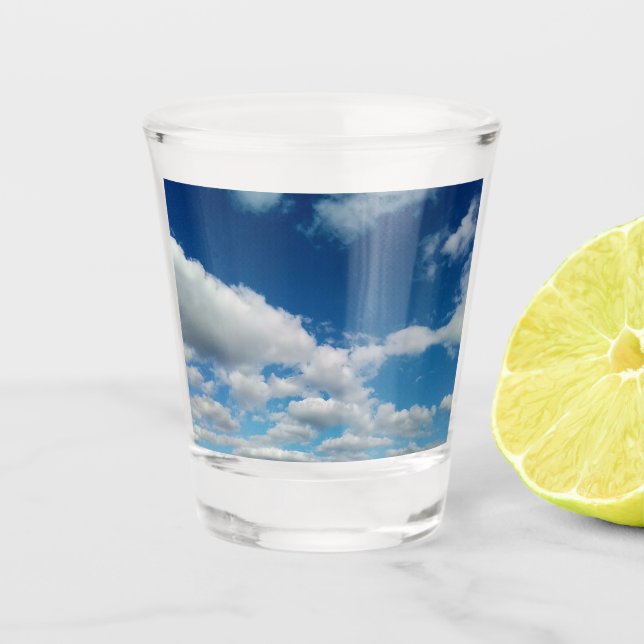 Wolkenschichten Schnapsglas (Vorderseite)