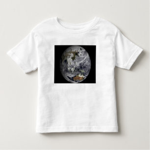 Wolkensimulation der gesamten Erde Kleinkind T-shirt