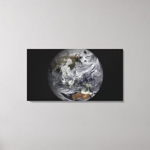 Wolkensimulation der vollen Erde Leinwanddruck