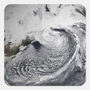 Wolkensimulation eines Singletages 3 Quadratischer Aufkleber