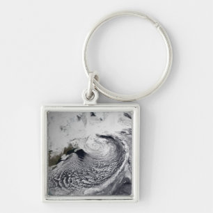 Wolkensimulation eines Singletages 3 Schlüsselanhänger