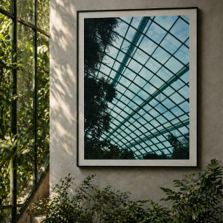 Wolkenwald Glasdom Innenraum Poster