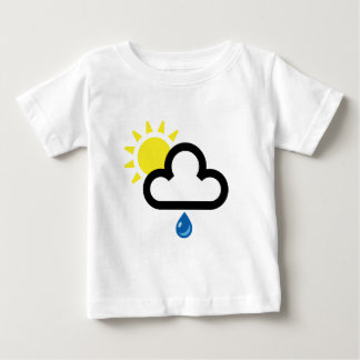 Wolkesun-Regen-Symbol Baby T-shirt