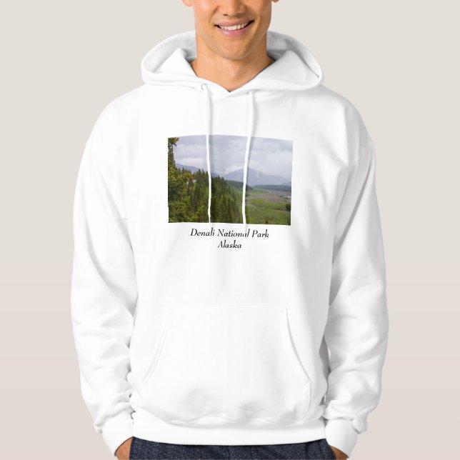 wolkig in Denali Hoodie (Vorderseite)