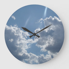 wolkige Tage Große Wanduhr