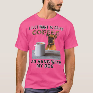 Woll einfach, Kaffee zu trinken, wie mein Boxer. T-Shirt