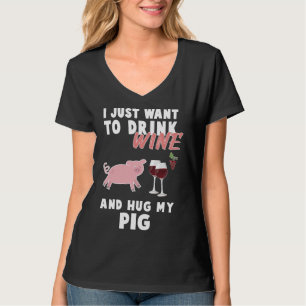 Woll einfach Wein zu trinken und umarmte meine Sch T-Shirt