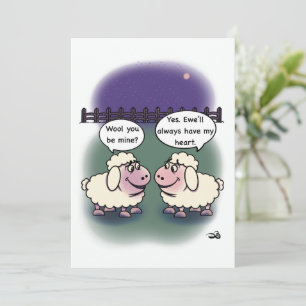 Woll-Flachkarte Karte