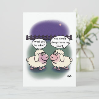 Woll-Flachkarte Karte