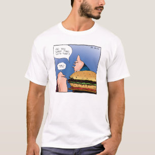 Woll Fries damit? Cartoon Shirt
