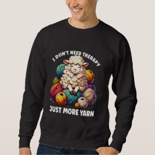 Woll-Liebhaber Handgestrickte Häkelschafe brauchen Sweatshirt