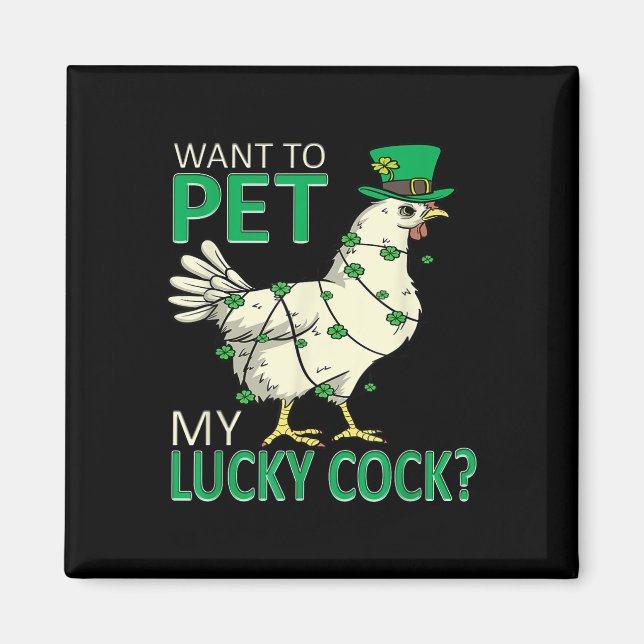 Woll, mein glückliches Funny Funny St Patricks Day Magnet (Vorne)