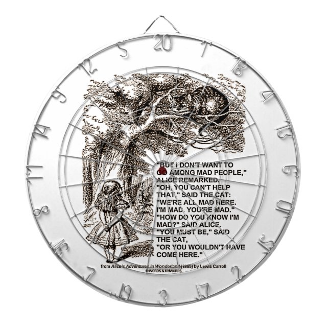 Woll nicht, unter den Müttern zu gehen Alice Chesh Dartscheibe (vorne)