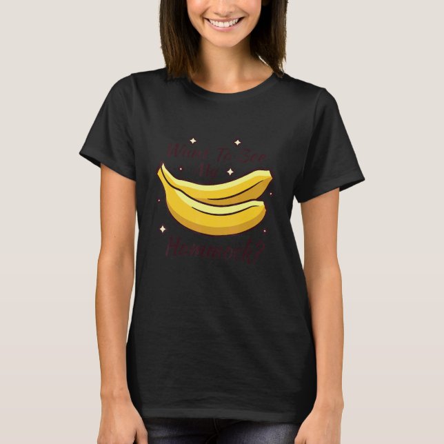 Woll, um meinen Banana Hammock Vater Joke zu sehen T-Shirt (Vorderseite)
