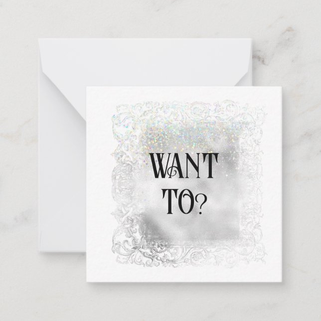 *~* WOLL zu AP63 Relationship Flat Note Card Mitteilungskarte (Vorderseite)
