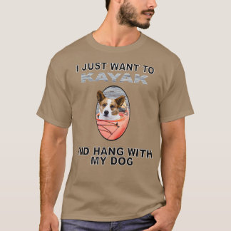 Woll zu Kayak Hang W Dog Cardigan Welsh Corgi1409 T-Shirt
