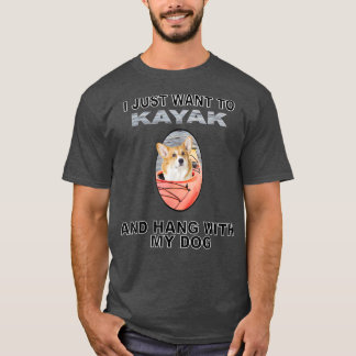 Woll zu Kayak Hang W Dog Corgi T-Shirt