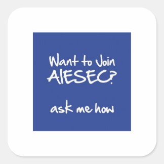 Woll zum AIESEC Square Sticker 3x3