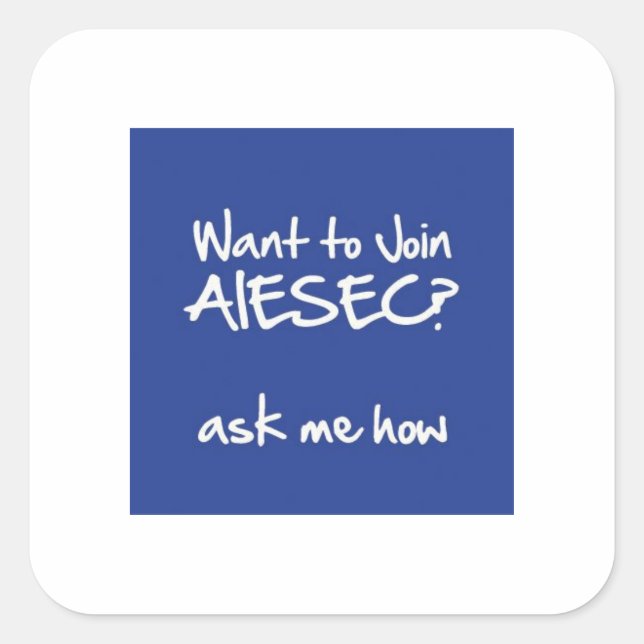 Woll zum AIESEC Square Sticker 3x3 (Vorderseite)