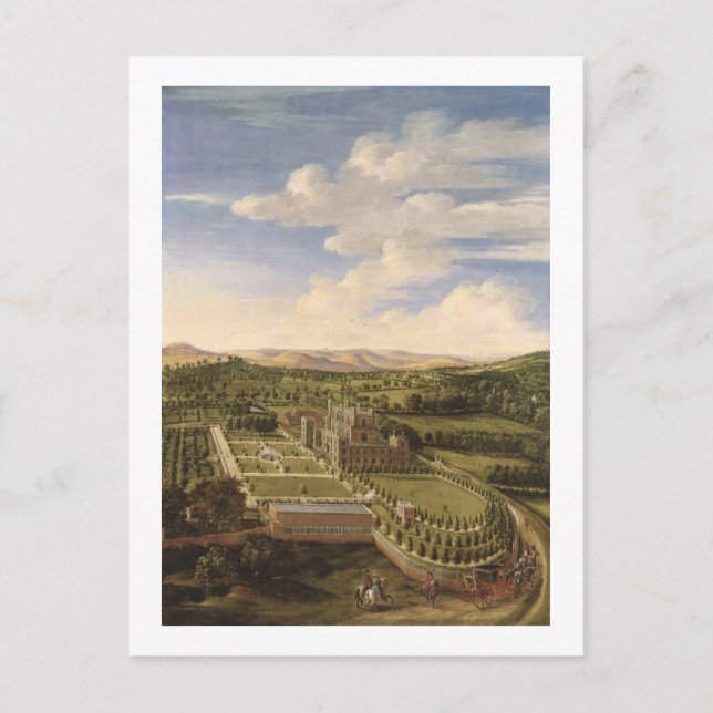 Wollaton Hall and Park, Nottingham, 1697 (Öl auf c Postkarte (Vorderseite)