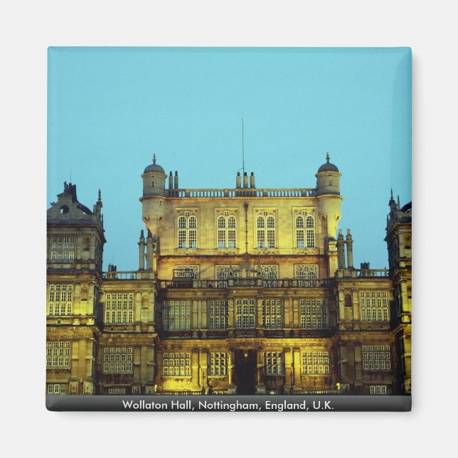Wollaton Hall, Nottingham, England, Großbritannien Magnet (Vorne)