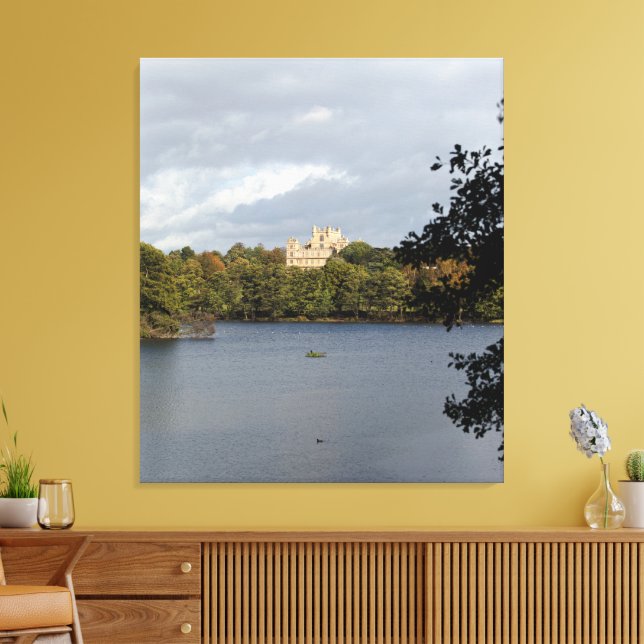 Wollaton Park Lake View Leinwanddruck (Insitu (Wohnzimmer))