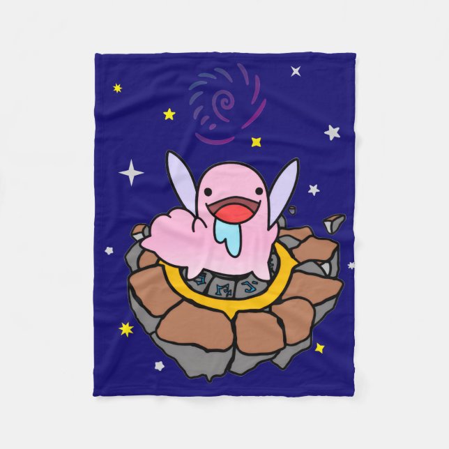 Wolldecke Space Slug Fleecedecke (Vorderseite)