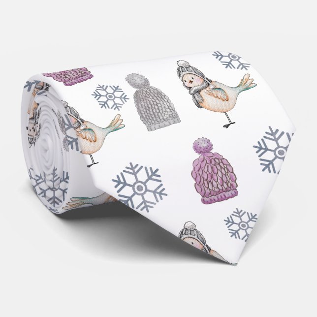 Wolle Strick Hats und Niedliche Sparrow Krawatte (Gerollt)