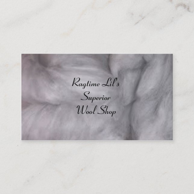 Wolle-Visitenkarte Visitenkarte (Vorderseite)