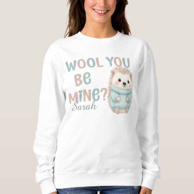 Wolle-Werde-Mein-Pullover Sweatshirt (Vorderseite)