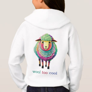 Wolle zu Coole Sheep Illustration Hoodie