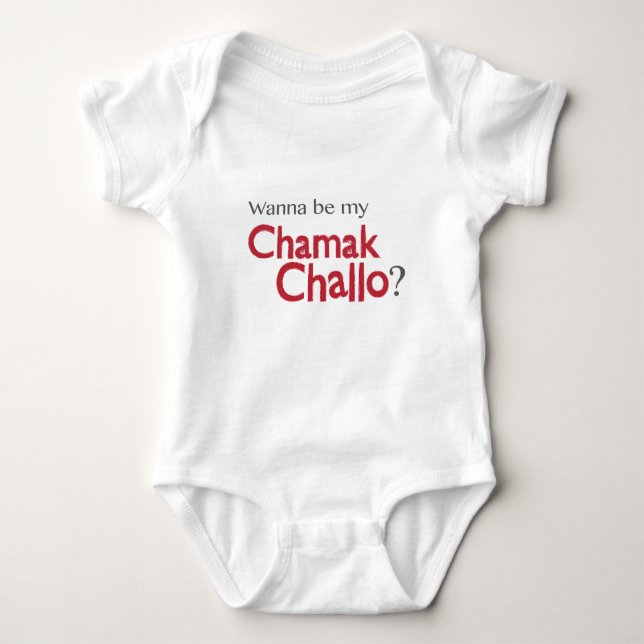 Wollen Sie, um mein Chamak Challo zu sein? Baby Strampler (Vorderseite)