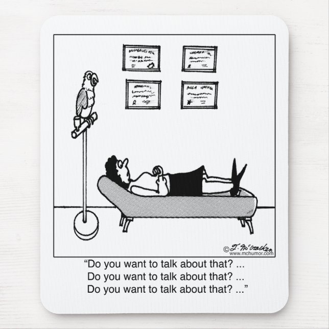 Wollen Sie, um über das zu sprechen? Mousepad (Vorne)