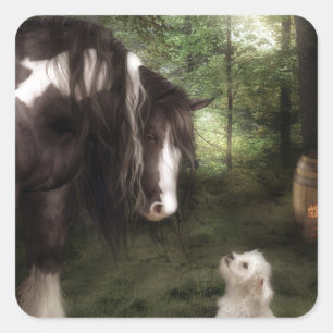 Wollen Sie, um zu spielen Quadratischer Aufkleber