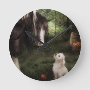 Wollen Sie, um zu spielen Runde Wanduhr