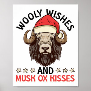 Wollene Wünsche und Moschusochsenküsse - Moschusoc Poster