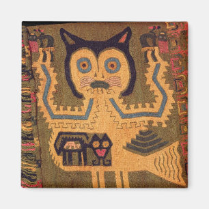 Wollfigur eines Jaguars, Paracas Kultur Magnet