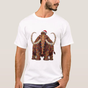 Wollhaarmammut in Weihnachtslichter gewickelt T-Shirt