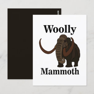 Wollhaarmammut postkarte