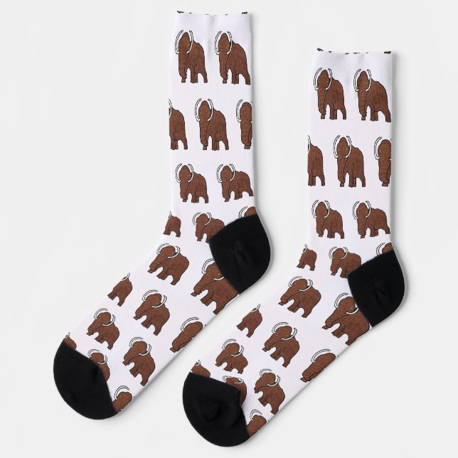 Wollhaarmammut Socken (Linkes Detail)