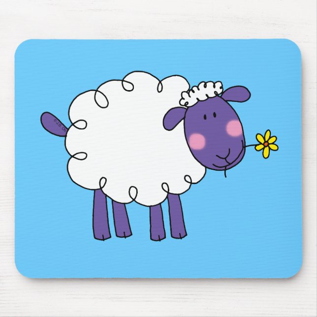 Wollige Schafe Mousepad (Vorne)