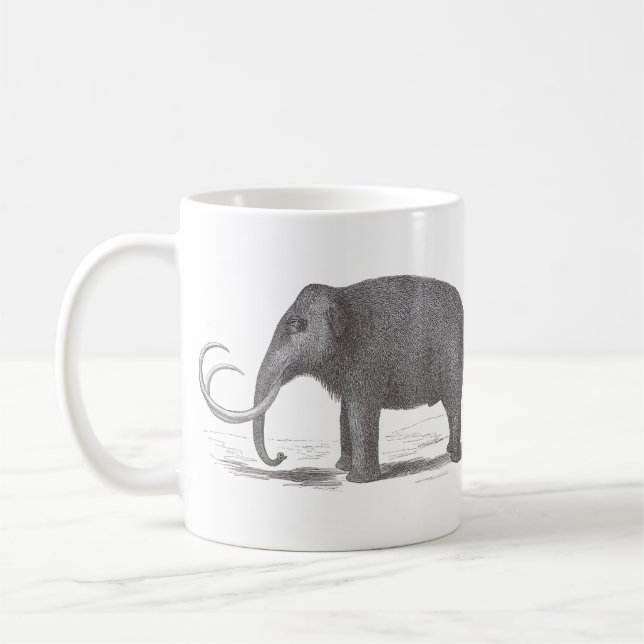 Wolliges Mammut-ausgestorbener Kaffeetasse (Links)