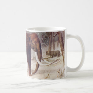 Wolliges Mammut-prähistorischer tierischer antike Kaffeetasse