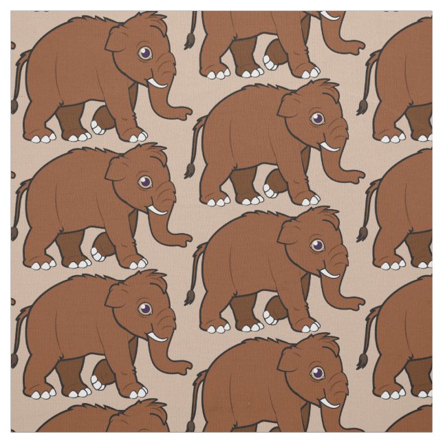 Wolliges Mammut Stoff (Muster)