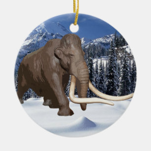 Wolliges Mammut-Verzierung Keramikornament