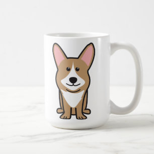 Wolljacken-Walisercorgi-HundeCartoon Kaffeetasse