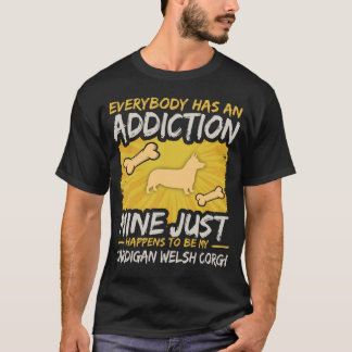 Wolljacken-Walisercorgi-lustige Hundesucht T-Shirt